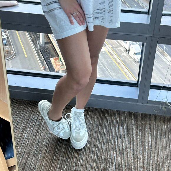 Adidas x Beyoncé Limited Edition Sneakers — Chunky White Platform Trainers - Picture 5 of 5